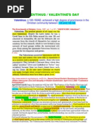 VALENTINUS / VALENTINE’S DAY