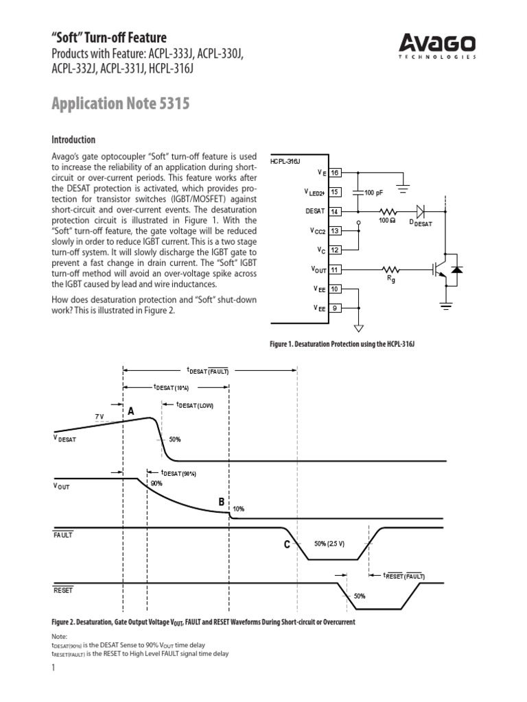 Avago Application Note | Field Effect Transistor | Capacitor