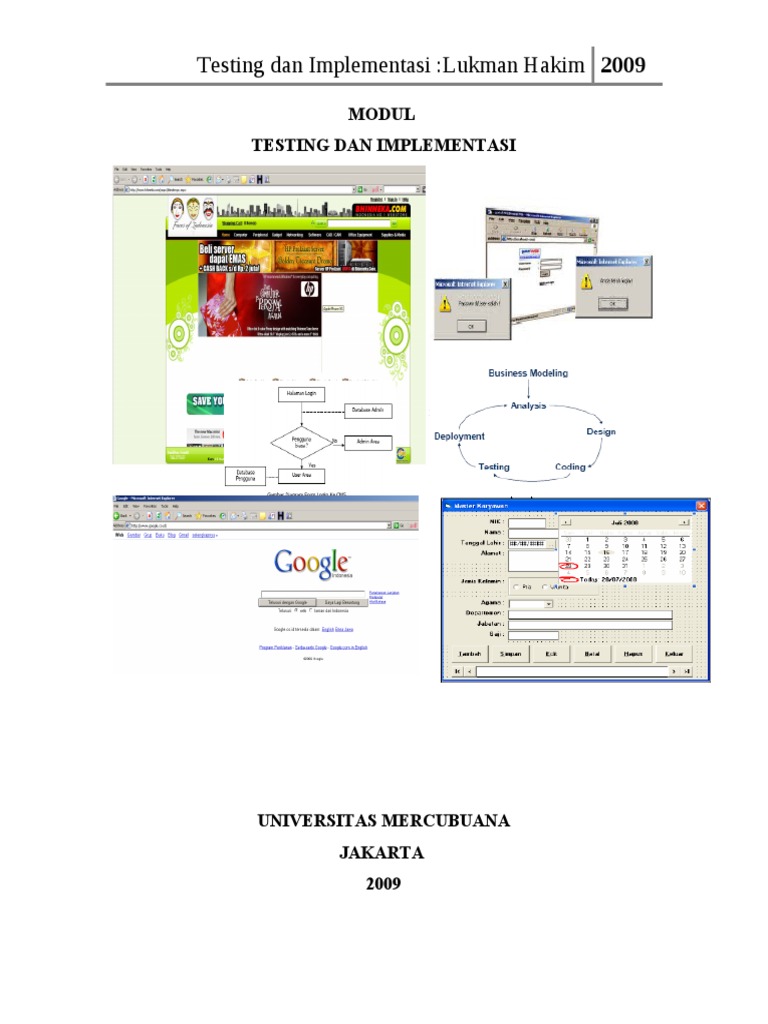 Modul Testing Dan Implementasi | PDF