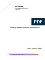 Curriculum Bolivariano 2007