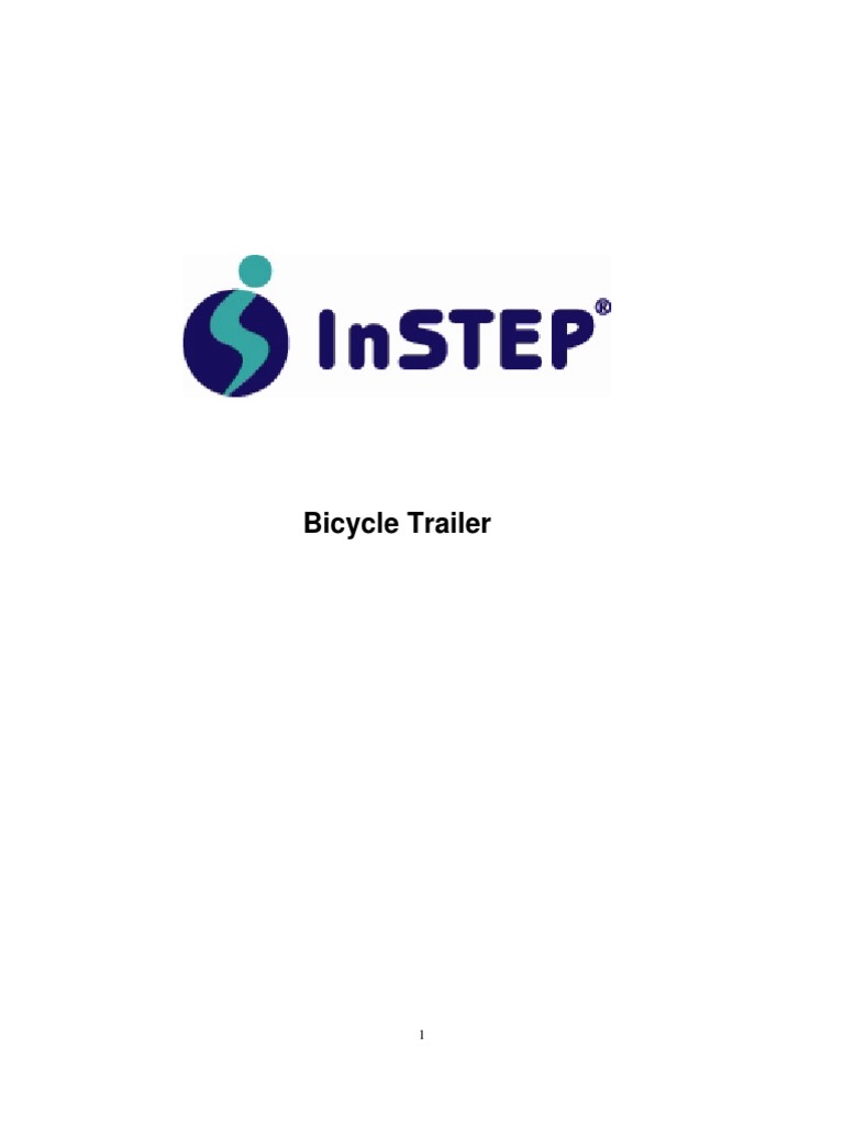 Instep Bike Trailer QL151 Manual PDF Trailer (Vehicle) Seat Belt