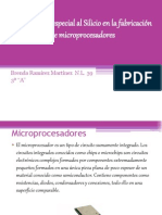 Tratamiento especial al Silicio en la fabricación de microprocesadores