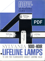 Sylvania Fluorescent Lifeline Lamps Brochure 7-1962