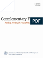 Guide To Complementary Feeding - WHO