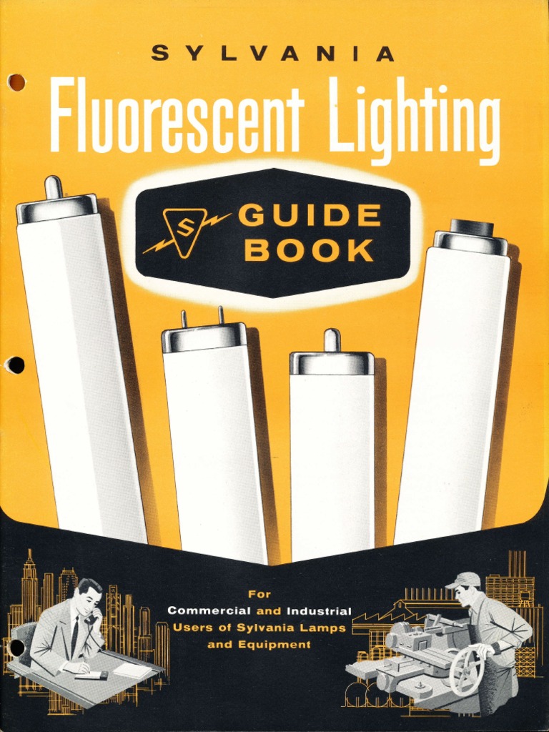 Sylvania Fluorescent Lighting Guide Book 1957 Fluorescent Lamp