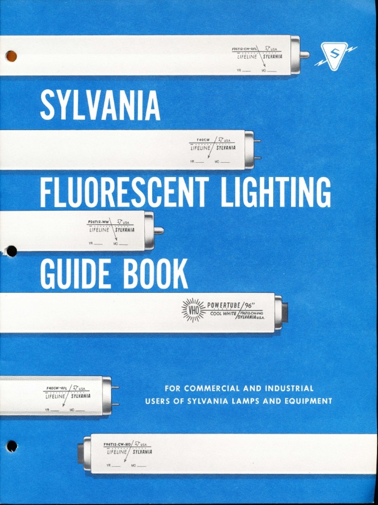 Sylvania Fluorescent Lighting Guide Book 1962 Fluorescent Lamp Lighting