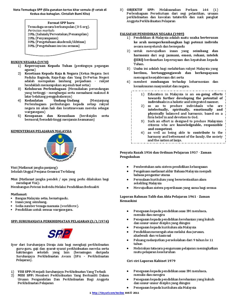Nota Penuh SPP | PDF