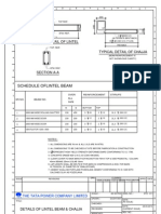 STD - 011 Typical Det of Lintel Beam Chajja-Model