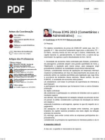 TEC Concursos - Prova ICMS 2013 (Comentários de Direito Administrativo) - Artigo pelo professor Cyonil Borges