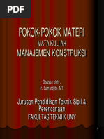 Download MANAJEMEN KONSTRUKSI by Sinyo Aqito SN200838797 doc pdf
