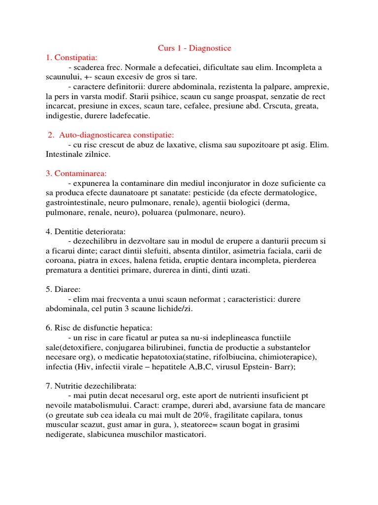Curs 1 Diagnostice