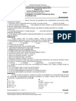 Proba E D Chimie Anorganica Niv I II Tehnologic Model S