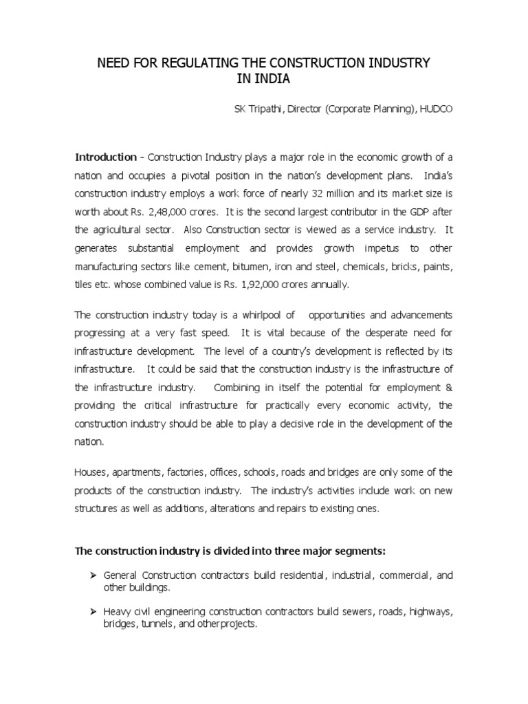 Construction Labour Laws.India PDF Industries Infrastructure