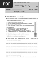 9º ano - 3ª Ficha de compreensão oral