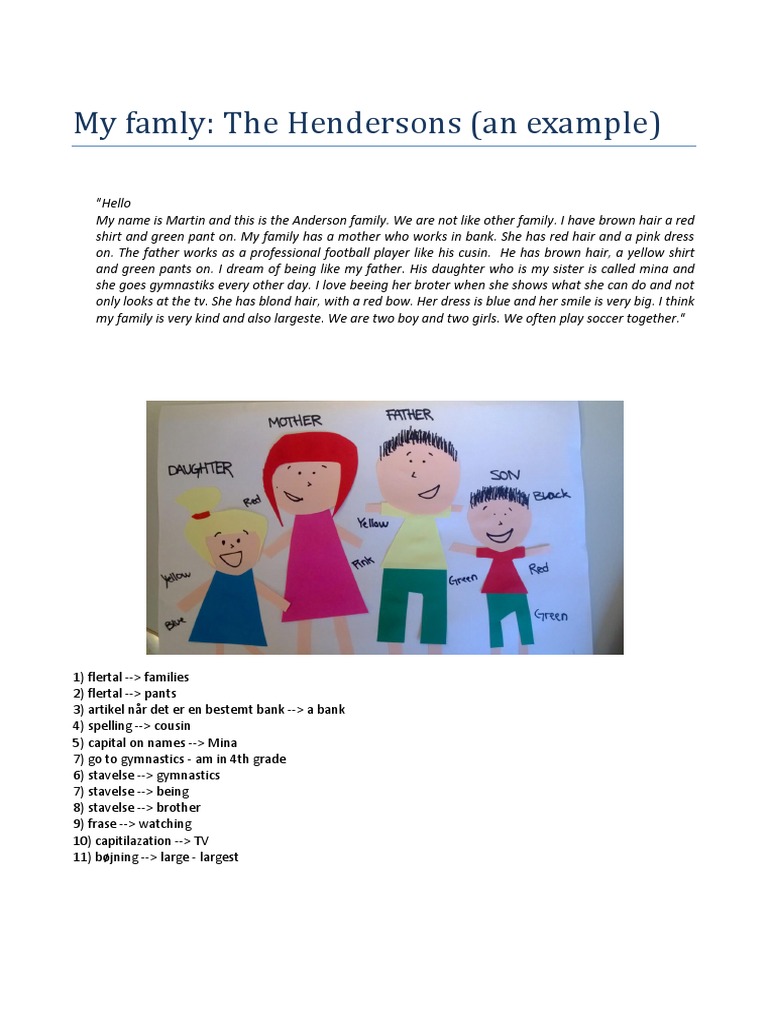 Anderson Family Overview & Corrections | PDF