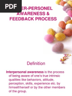 Interpersonal Awareness and Feedback Processes