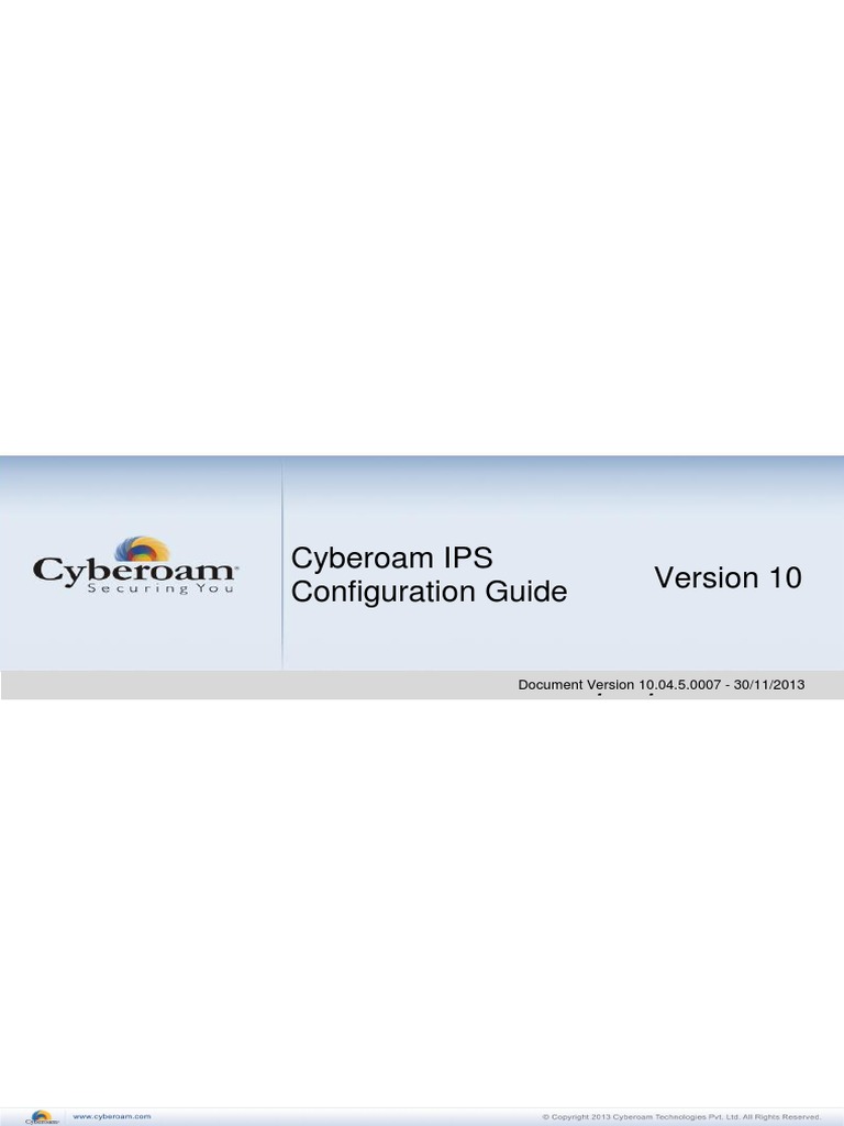 Cyberoam IPS Implementation Guide-1 | PDF | Firewall (Computing) | Malware