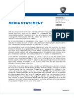 NAP 2013 Proton Media Statement