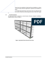 Offshore sign board frame design and analysis