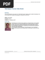 Download Web Dynpro Tutorial Hello World by Tinku Anbarasan SN200859805 doc pdf