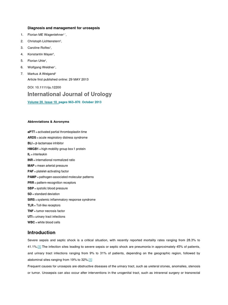 Urosepsis case study ppt image