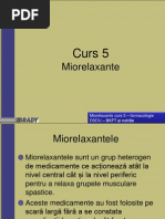 Curs 5 Miorelaxante