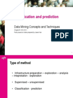 Classification and Prediction: Data Mining Concepts and Techniques