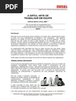 A Dificil Arte de Trabalhar Em Equipe