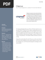 Citigroup Case Study