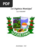 Lei Orgânica da Prefeitura de Sooretama