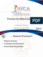 Proceso de Matricula RYCA