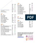 2nd APRIL 2013 Studio Timetable Sheet1