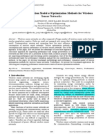 Performance Evaluation Model of Optimization Methods for Wireless