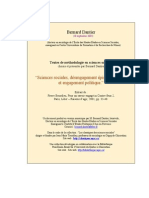 Bourdieu - Sciences Sociales Et Engagement Politique