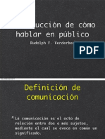 Introducción de Cómo Hablar en Público PDF