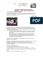 2014-01-20 OccupyTLV: Cumulative Health data (2013) submitted to Architect Sharon Rotbard // מאהל המחאה ת"א: נתוני בריאות מתומצתים - (2013) הוגשו לאדר' שרון רוטברד