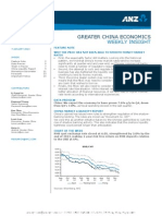 ANZ RESEARCH GREATER CHINA ECONOMICS WEEKLY INSIGHT