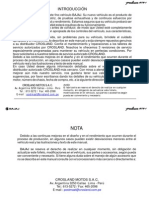 Manual de Usuario Pulsar 200 0