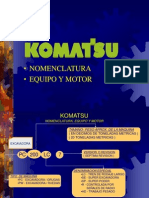 KOMATSU - Nomenclatura, Equipo y Motor