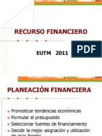 Recurso Financiero Eutm 2011