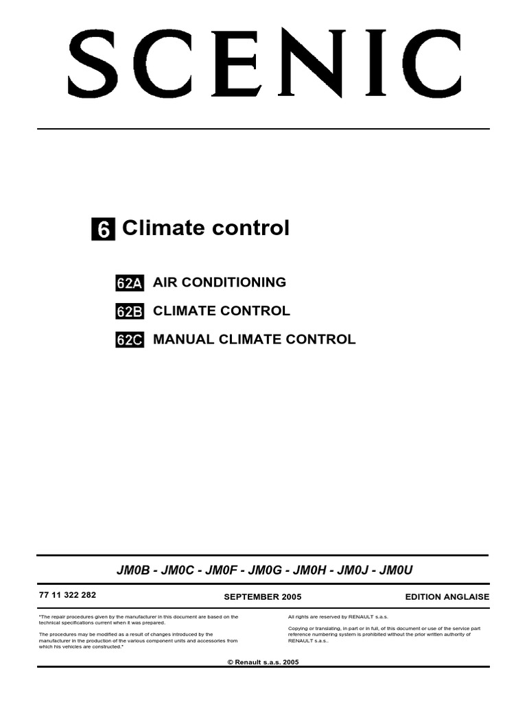 Air Conditioning Climate Control Manual Climate Control | PDF