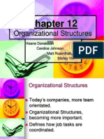 Organizational Structures: Keane Donaldson Candice Johnson Matt Rosenthal Shirley Yin