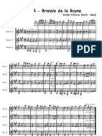 Praetorius-Nr. 4 Bransle de La Royne-Guitar Quartet-Score