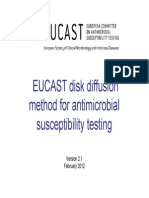 EUCAST 2012 Methods For Antimicrobial Susceptibility Testing