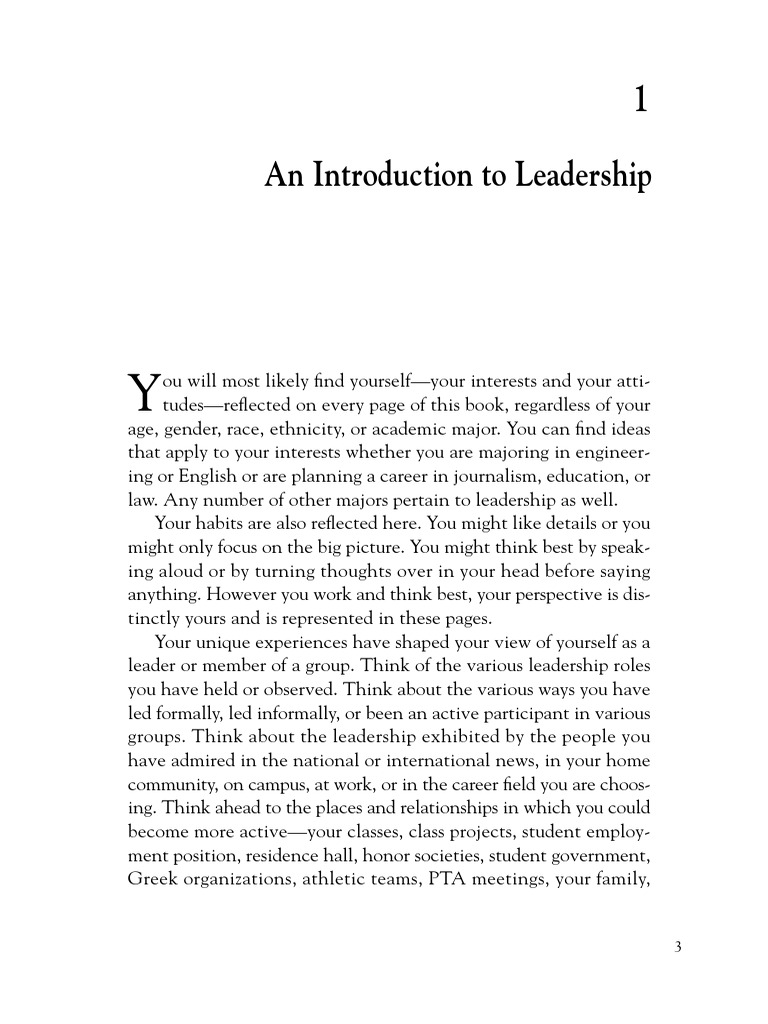 An Introduction To Leadership | PDF | Leadership | Community