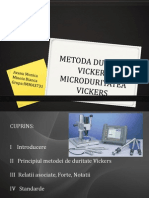 Metoda Duritatii Vickers