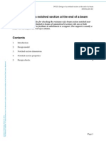 Design of A Notched Section at The End of A Beam