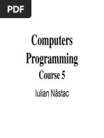 Computers Programming: Course 5