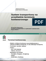 System Transportowy Na Przykładzie Terminala Kontenerowego