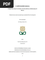 Download Campur kode by Nissa de Saussure SN200981449 doc pdf